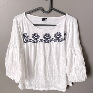 BOGO FREE!! Ann taylor womens puff sleeve blouse